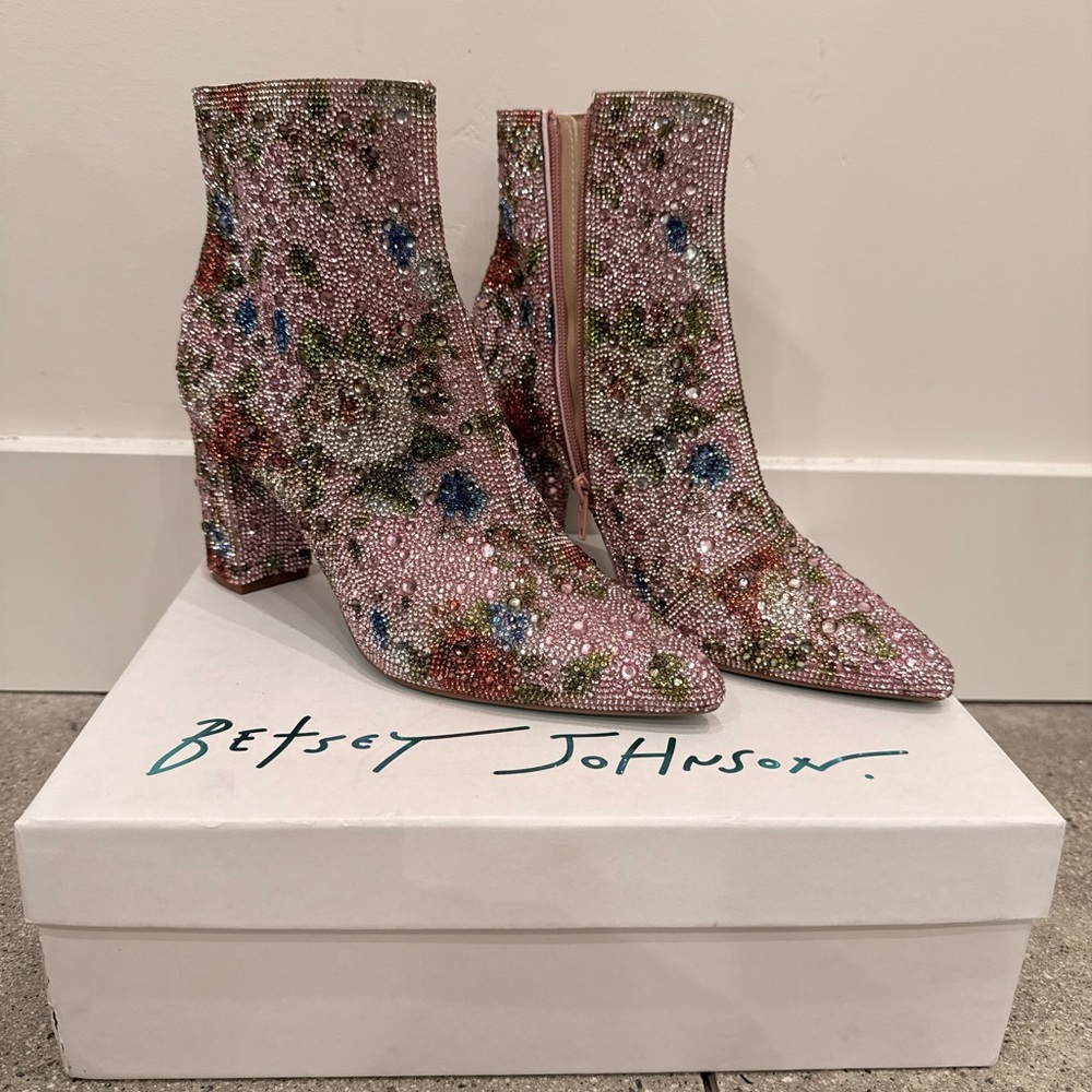 Betsey Johnson Candy Floral Boots